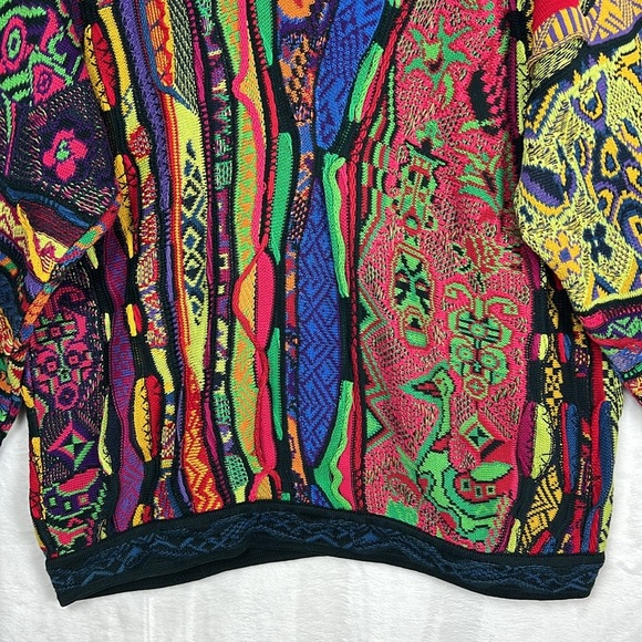 Rare Coogi Jungle Animal Knit Multicolor Retro Biggie Vintage HolyGrail Sweater - Picture 5 of 17
